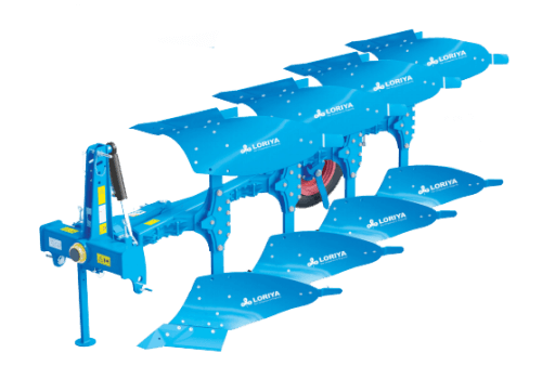 Loriya Hydraulic Reversible Plough Four Furrow with 81-90 HP Range & Has Hydraulic Reversible Plough Type