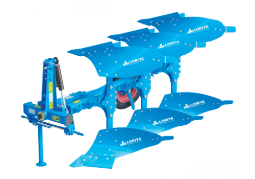 Loriya Hydraulic Reversible Plough Triple Furrow with 61-70 HP Range & Has Hydraulic Reversible Plough Type